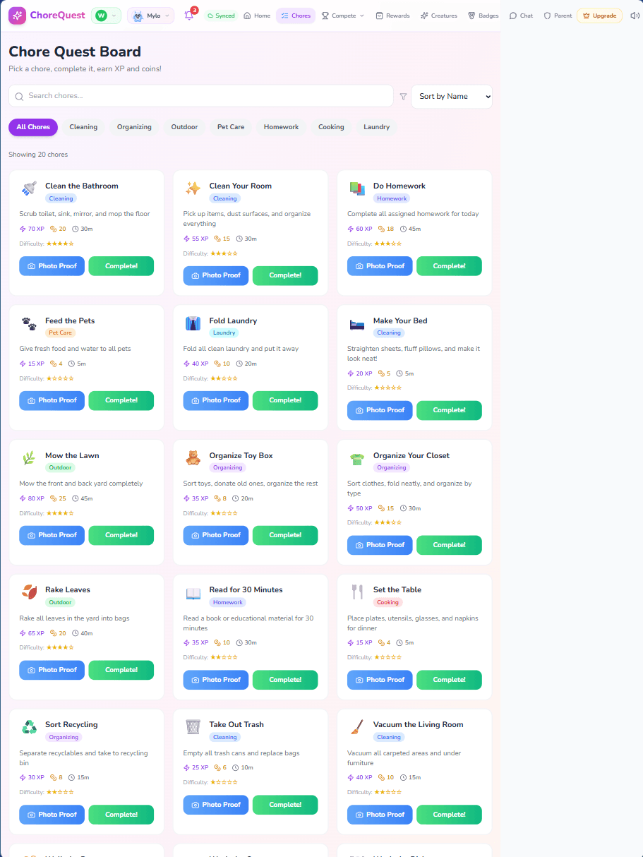 ChoreQuest screenshot 3