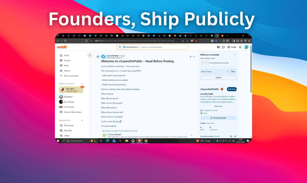 Launch In Public screenshot 2