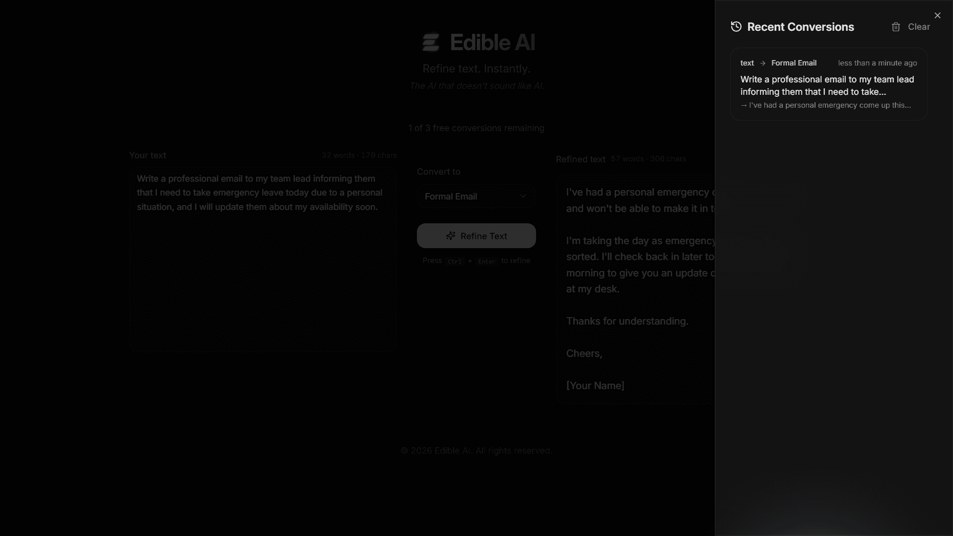 Edible AI screenshot 3