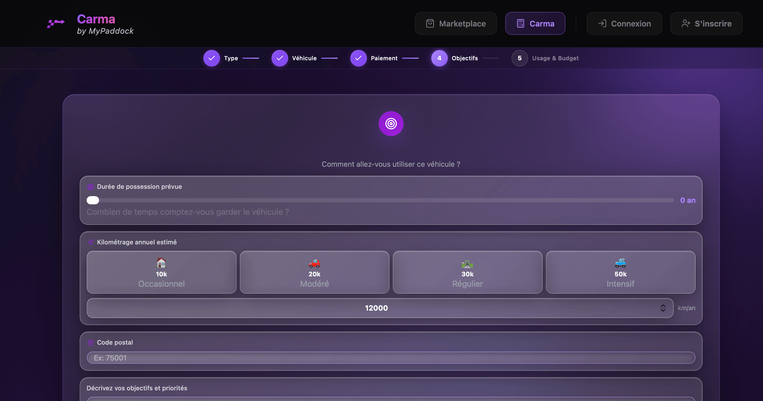 Carma: mon véhicule est-il un bon choix screenshot 2
