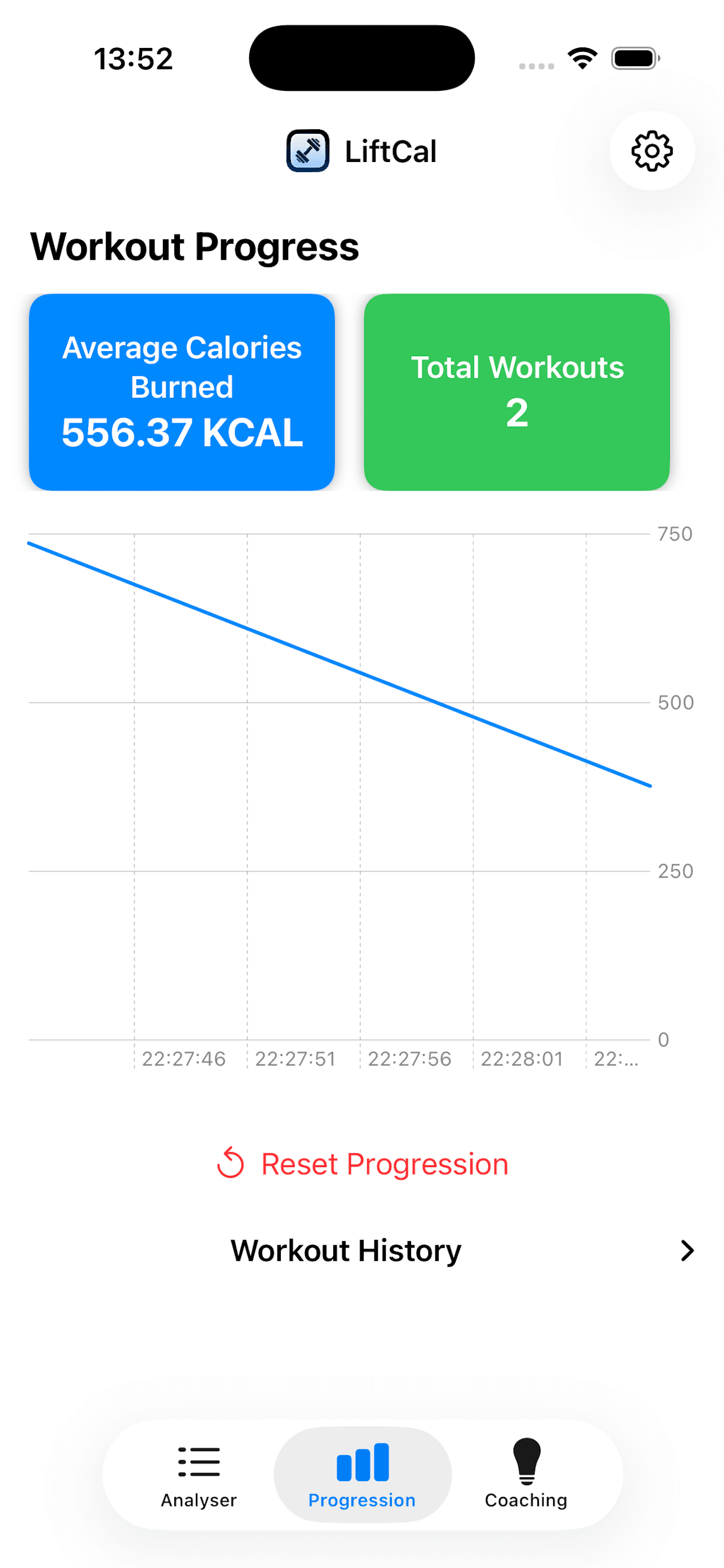 LiftCal screenshot 4