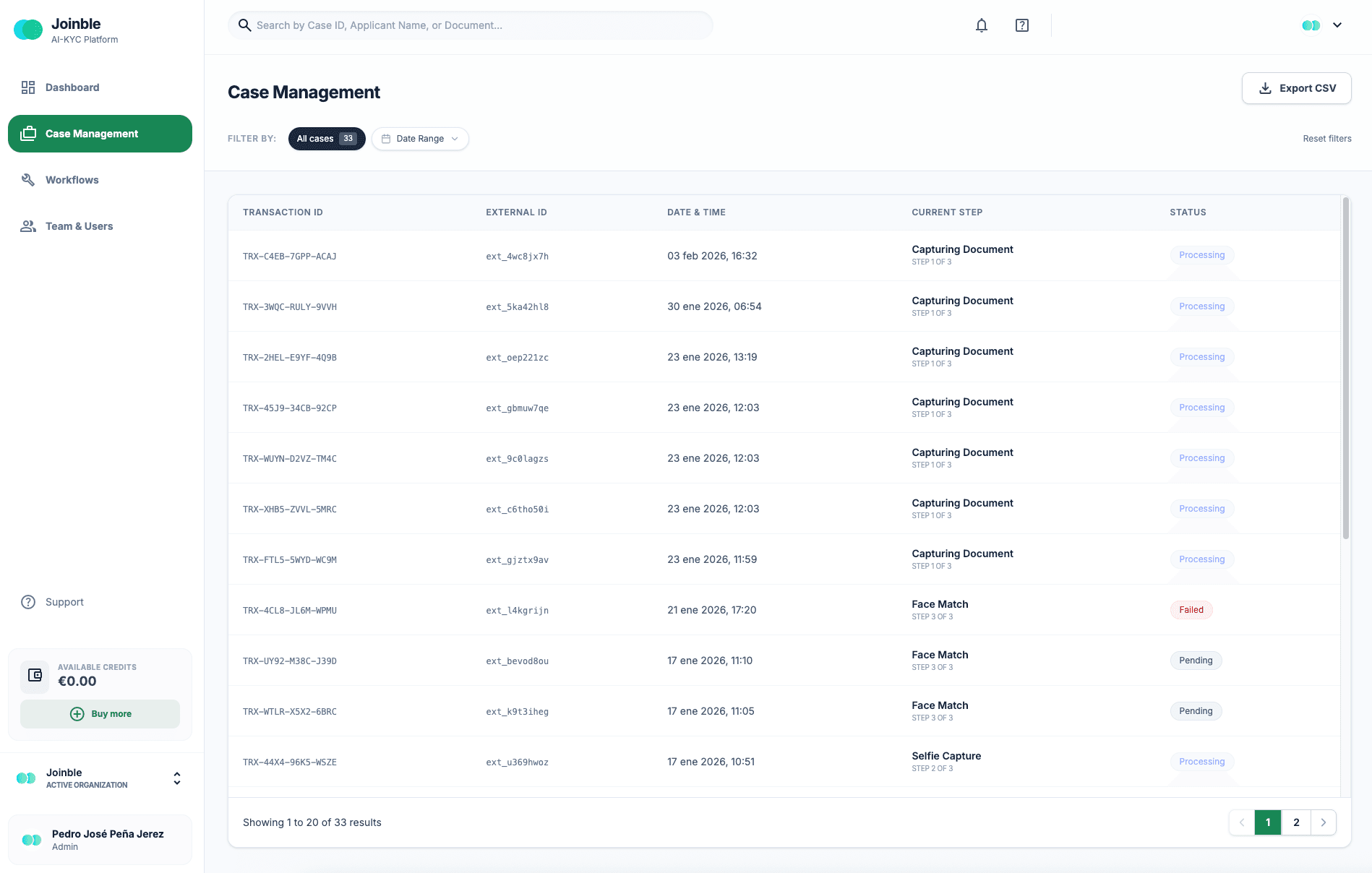 Joinble AI KYC screenshot 5