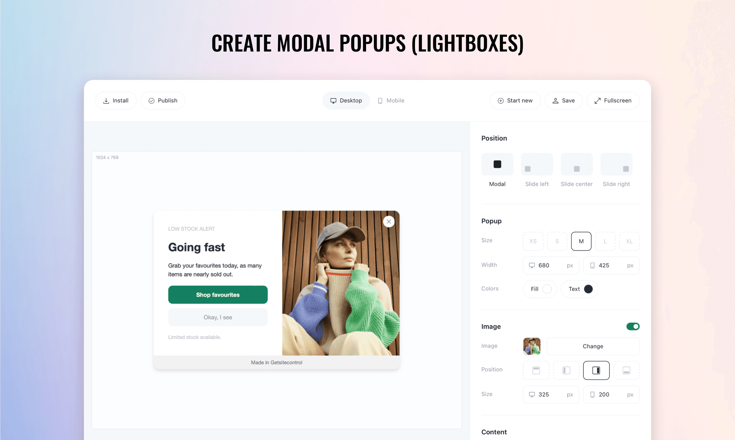 Free Popup Builder screenshot 1