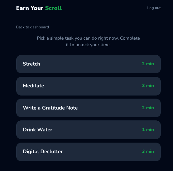 Earnyourscroll screenshot 3