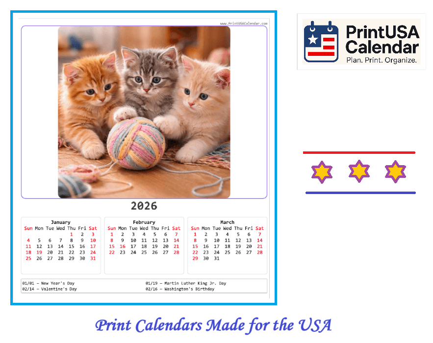 PrintUSACalendar screenshot 3