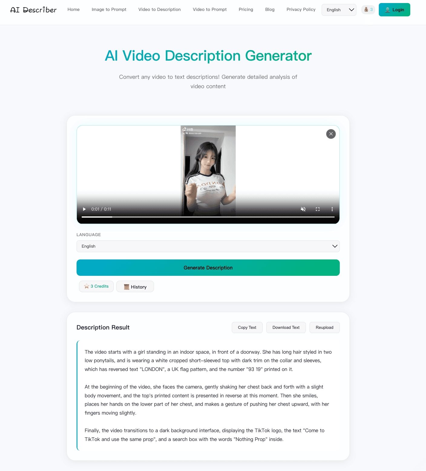 aidescr – AI Image & Video Describer screenshot 3