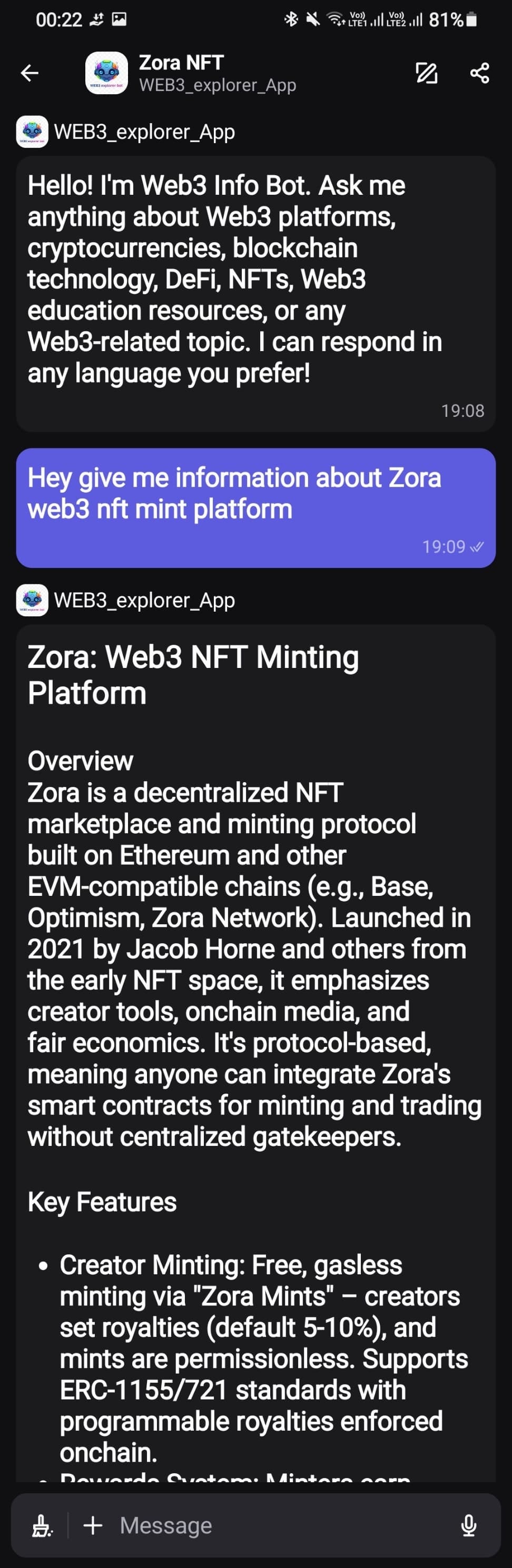 WEB3 EXPLORER screenshot 3