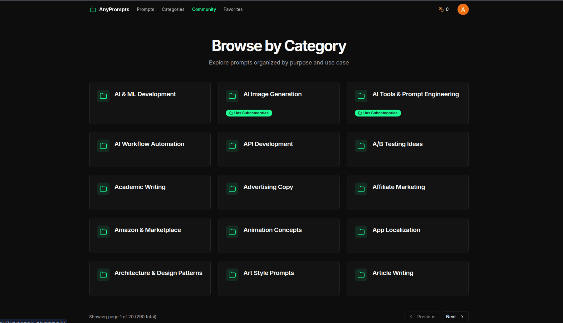 AnyPrompts screenshot 2