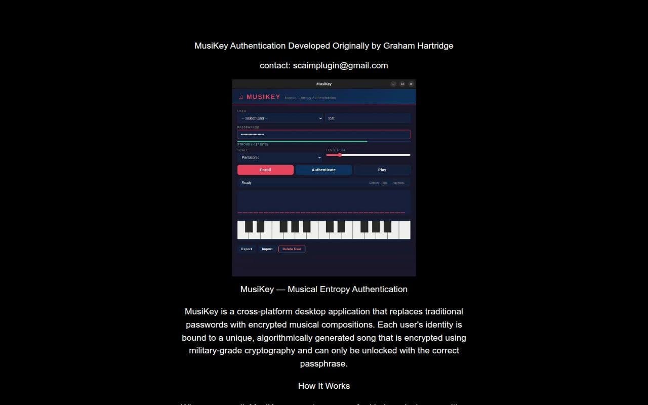 Musikey screenshot 1
