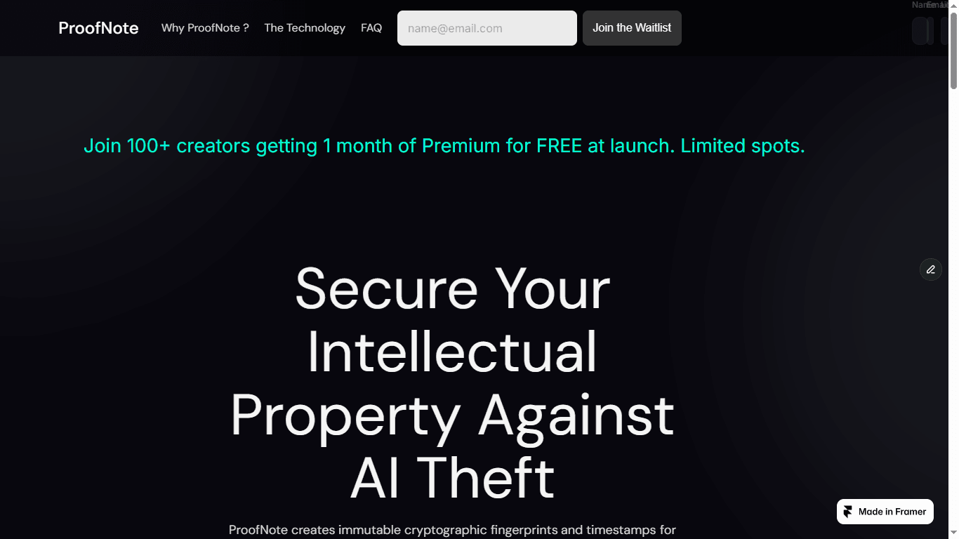 ProofNote screenshot 2