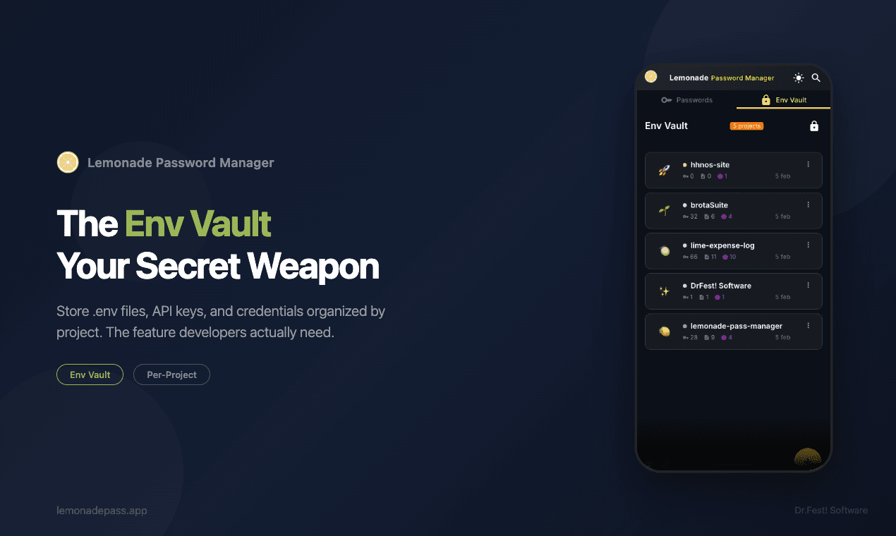 Lemonade Password Manager screenshot 4