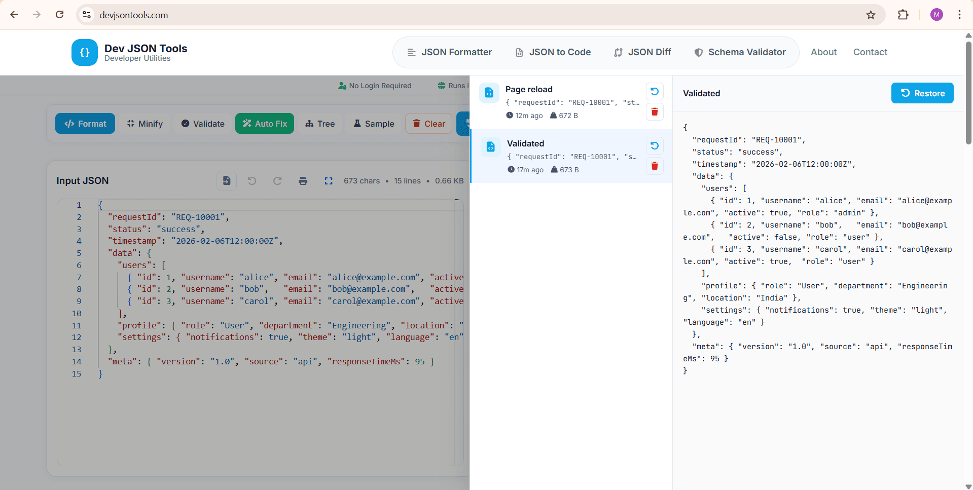 Dev JSON Tools screenshot 4