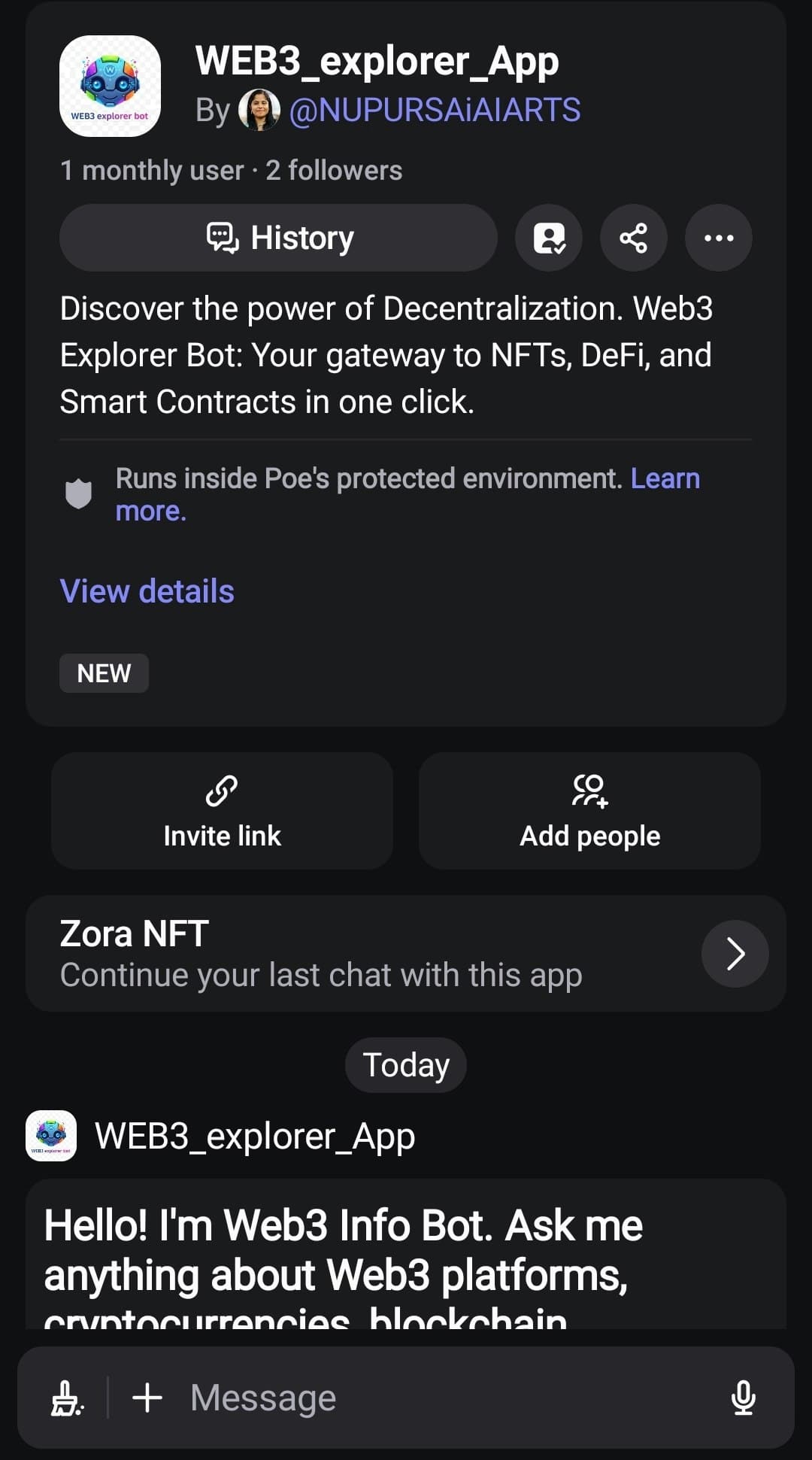 WEB3 EXPLORER screenshot 2