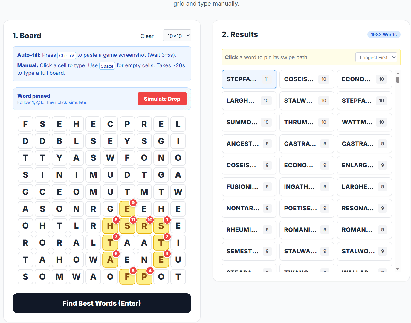 Word Wipe Solver screenshot 3