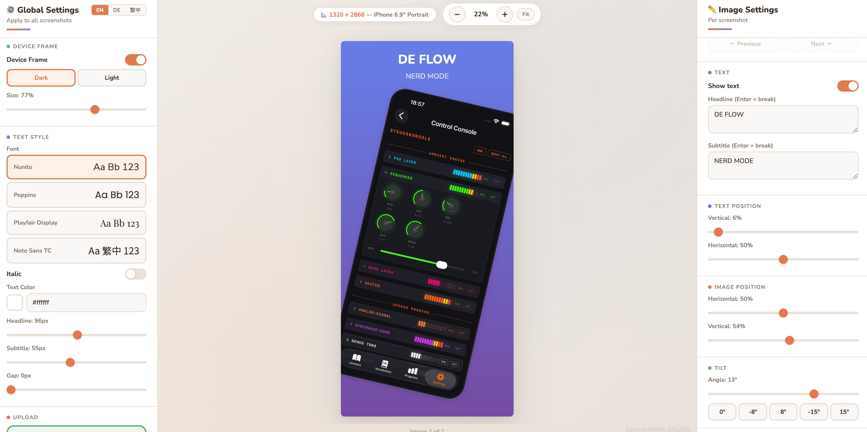 App Store Screenshot Studio screenshot 3