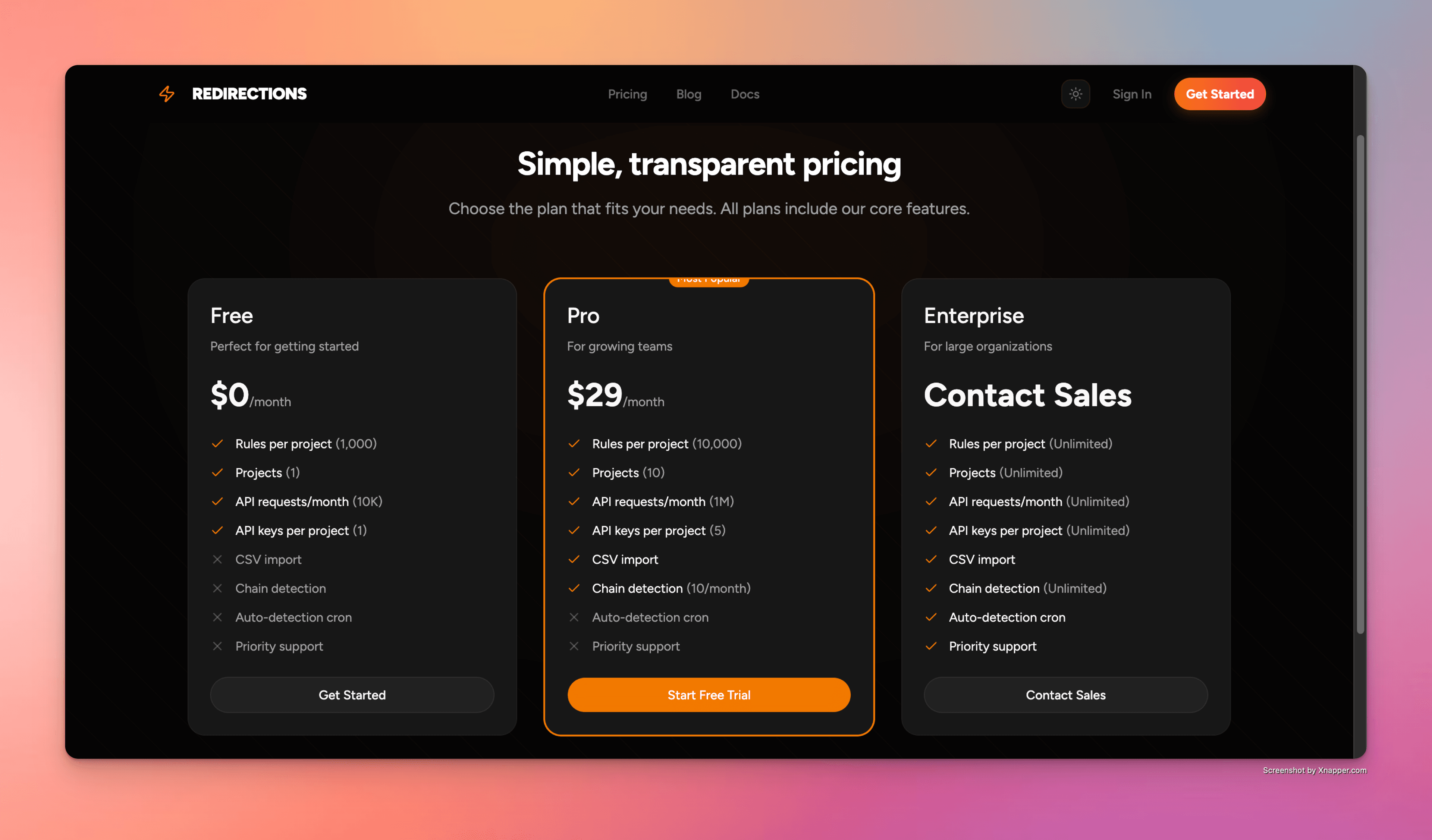 Redirections screenshot 5