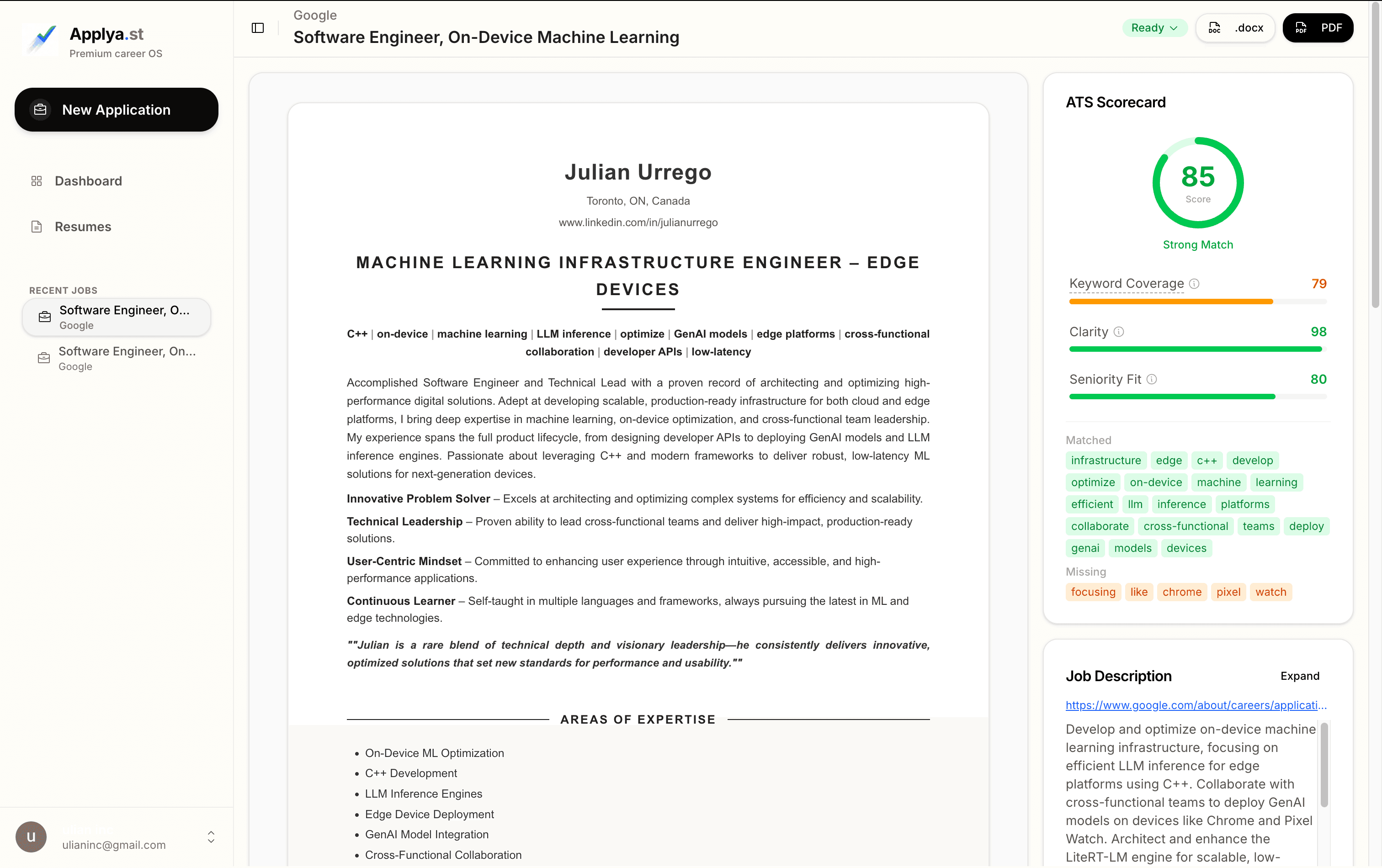 Applya.st screenshot 4