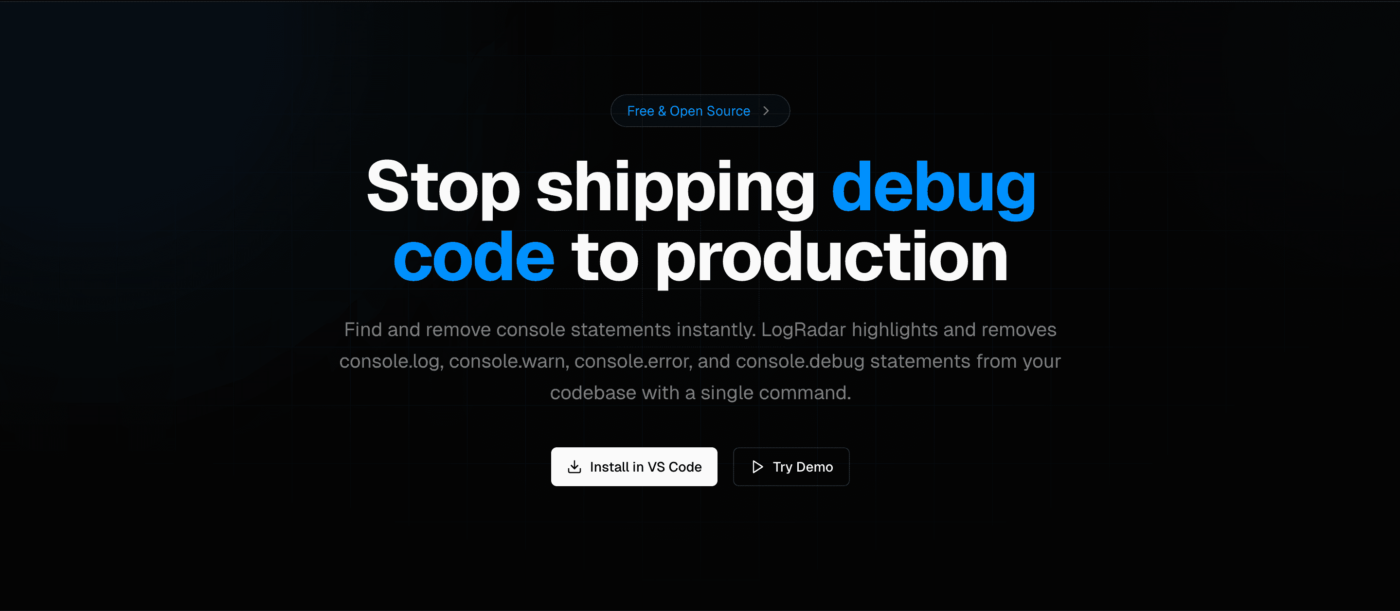 LogRadar screenshot 1