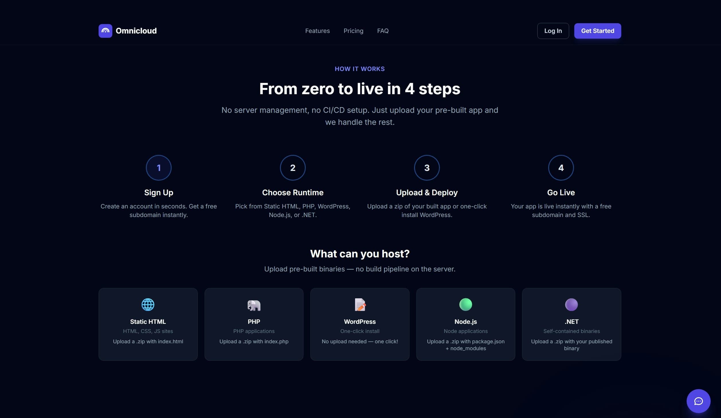 Omnicloud — Deploy Your App in Seconds screenshot 3