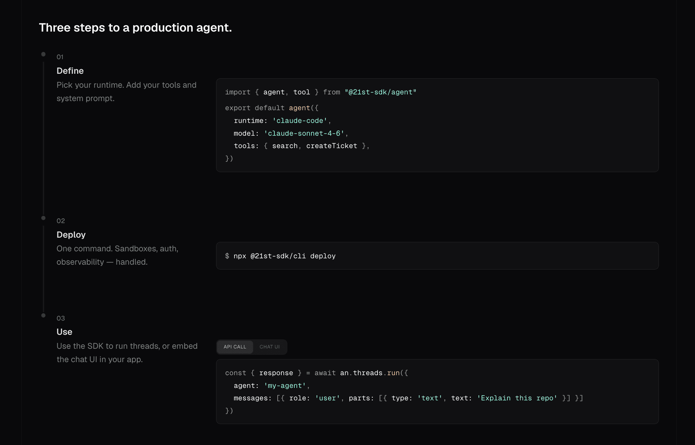 21st Agents SDK screenshot 3