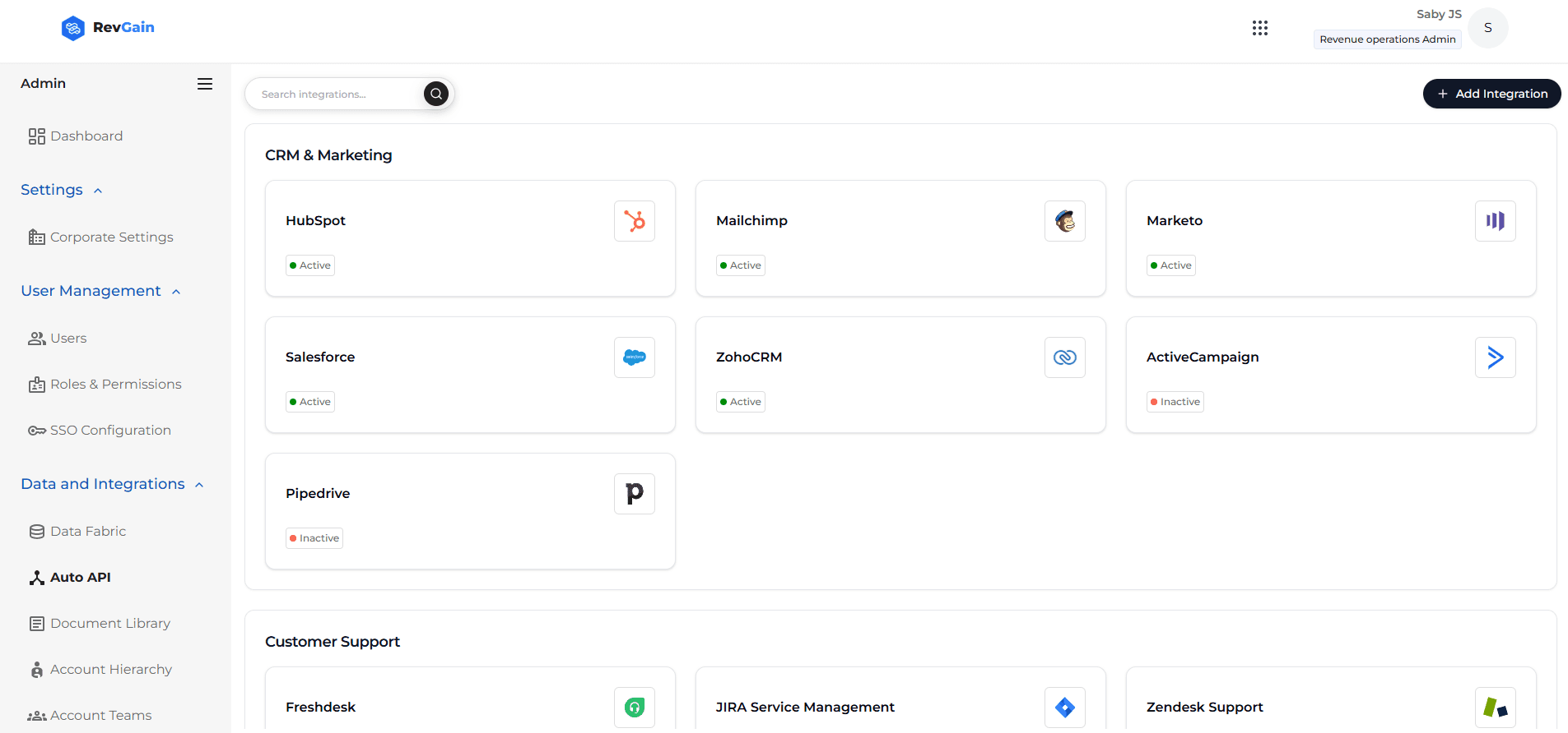 RevGain screenshot 2