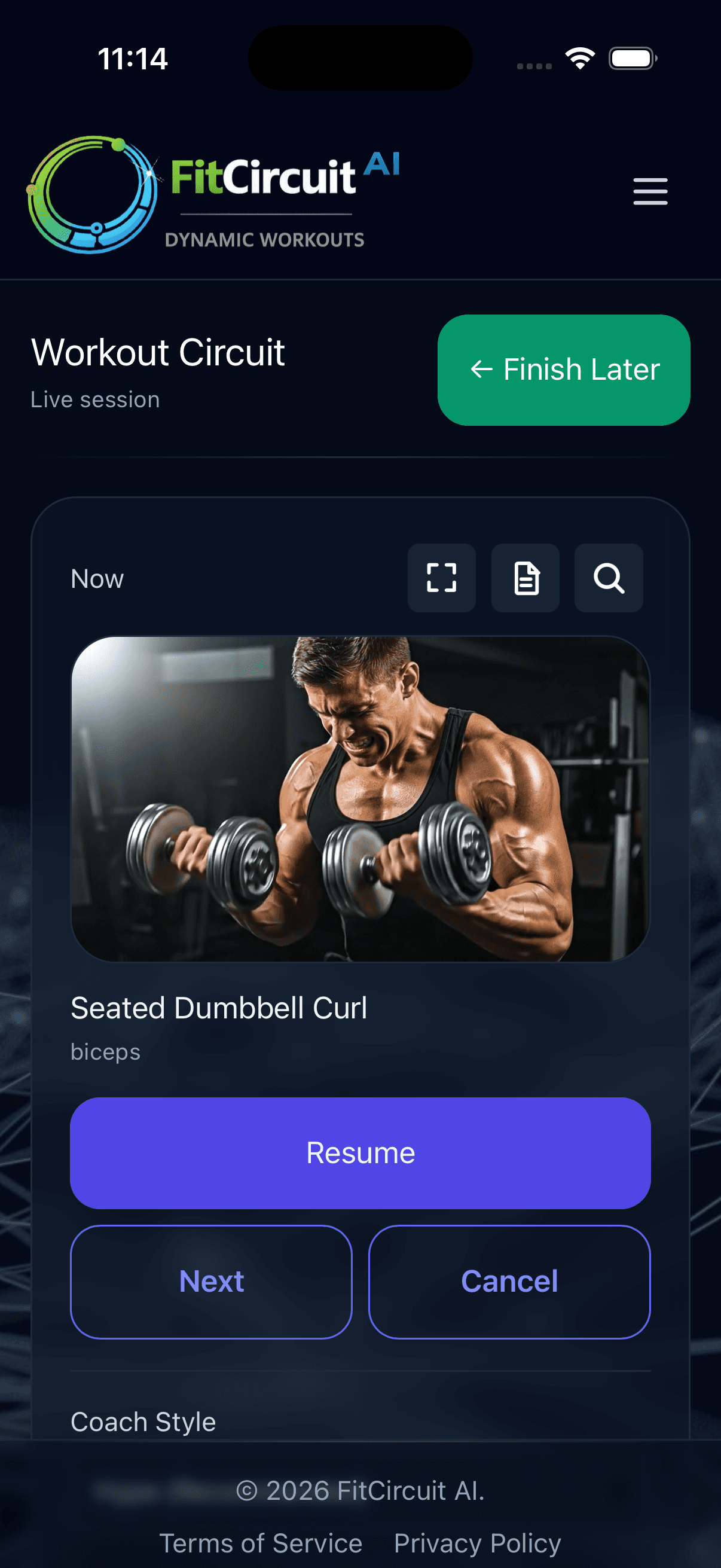 FitCircuitAI screenshot 1