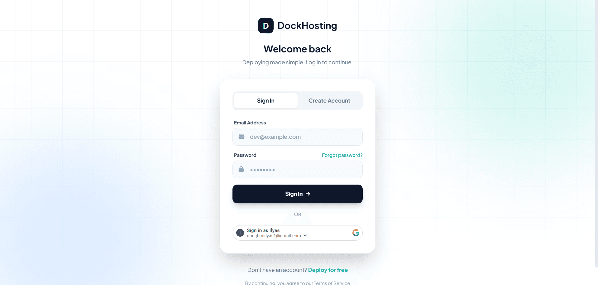 Dock Hosting screenshot 3