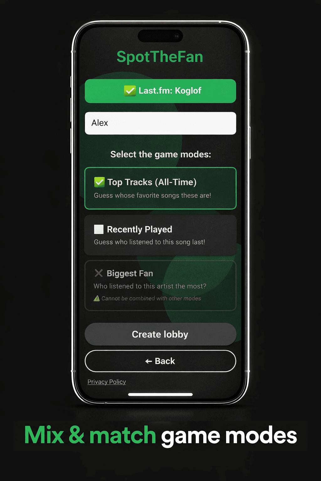 SpotTheFan screenshot 2