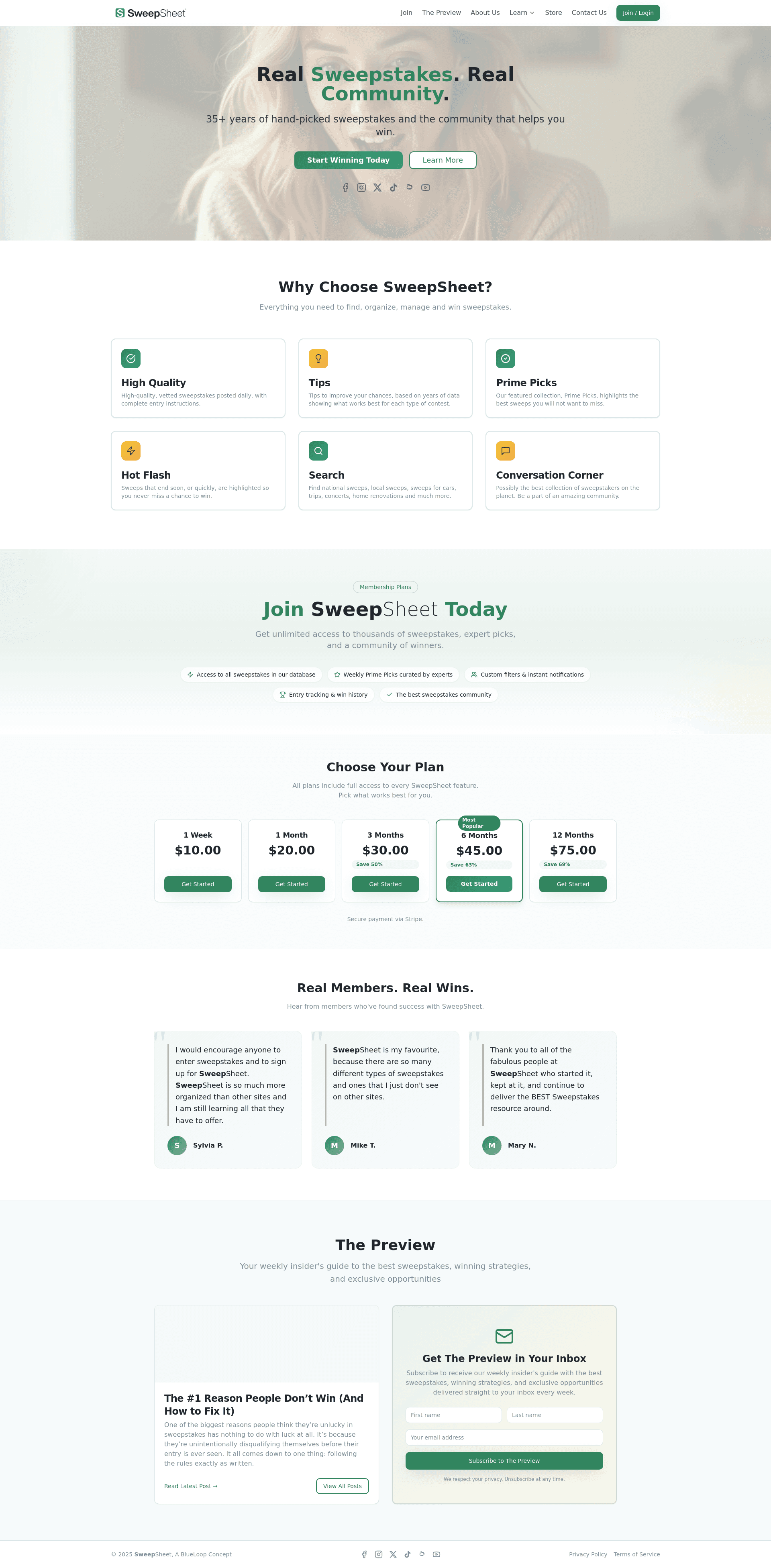 SweepSheet screenshot 2