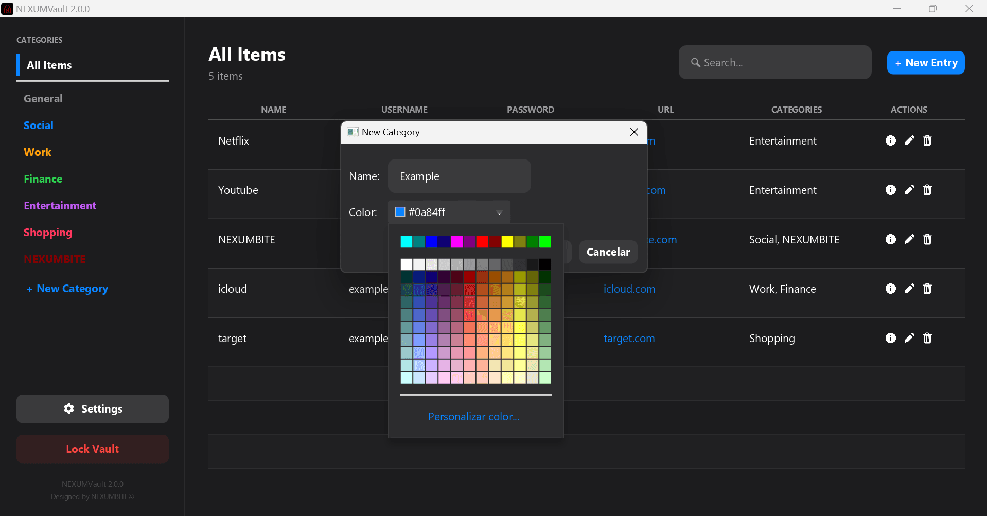 NEXUMVault screenshot 4