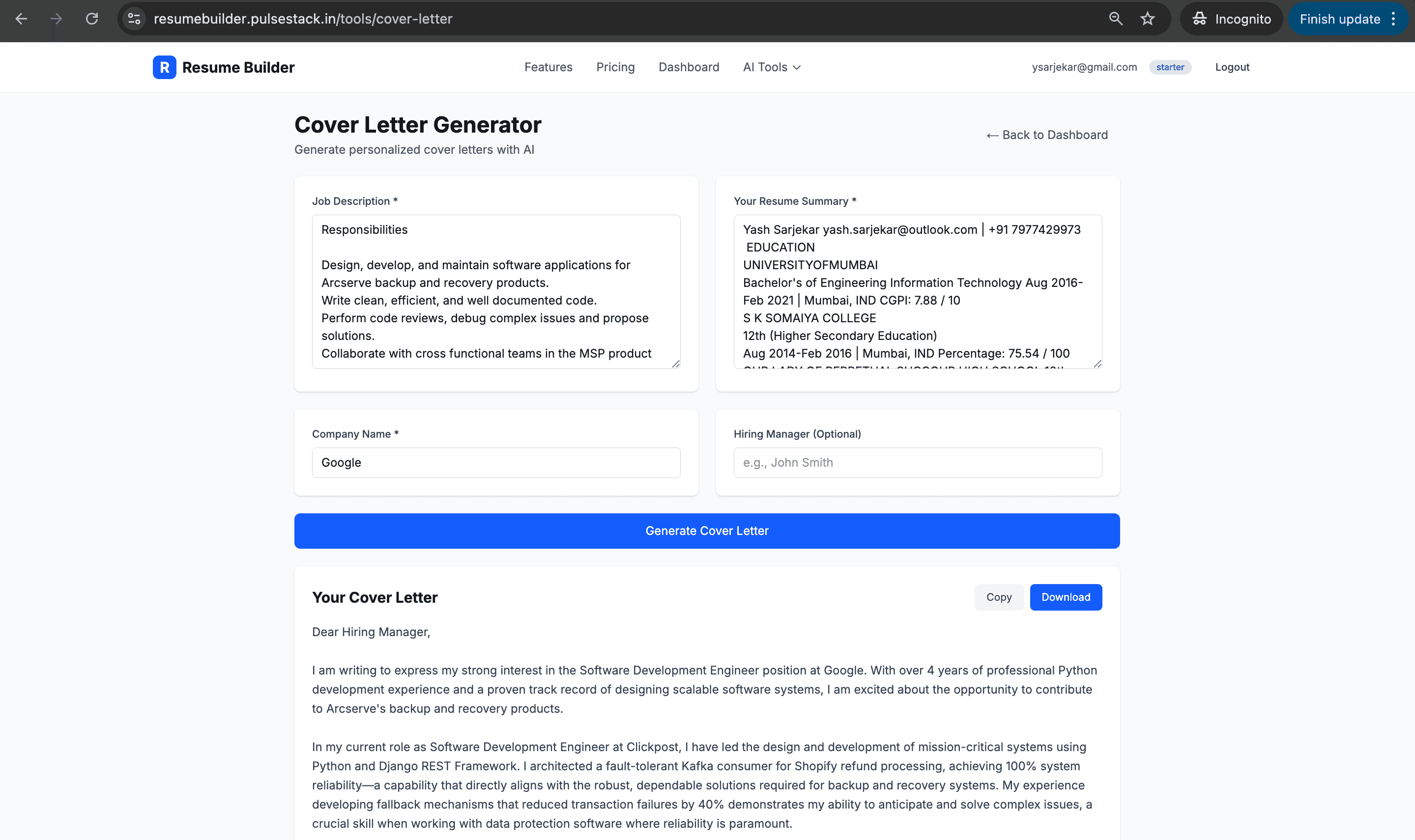 AI Resume Builder - Beat ATS screenshot 7