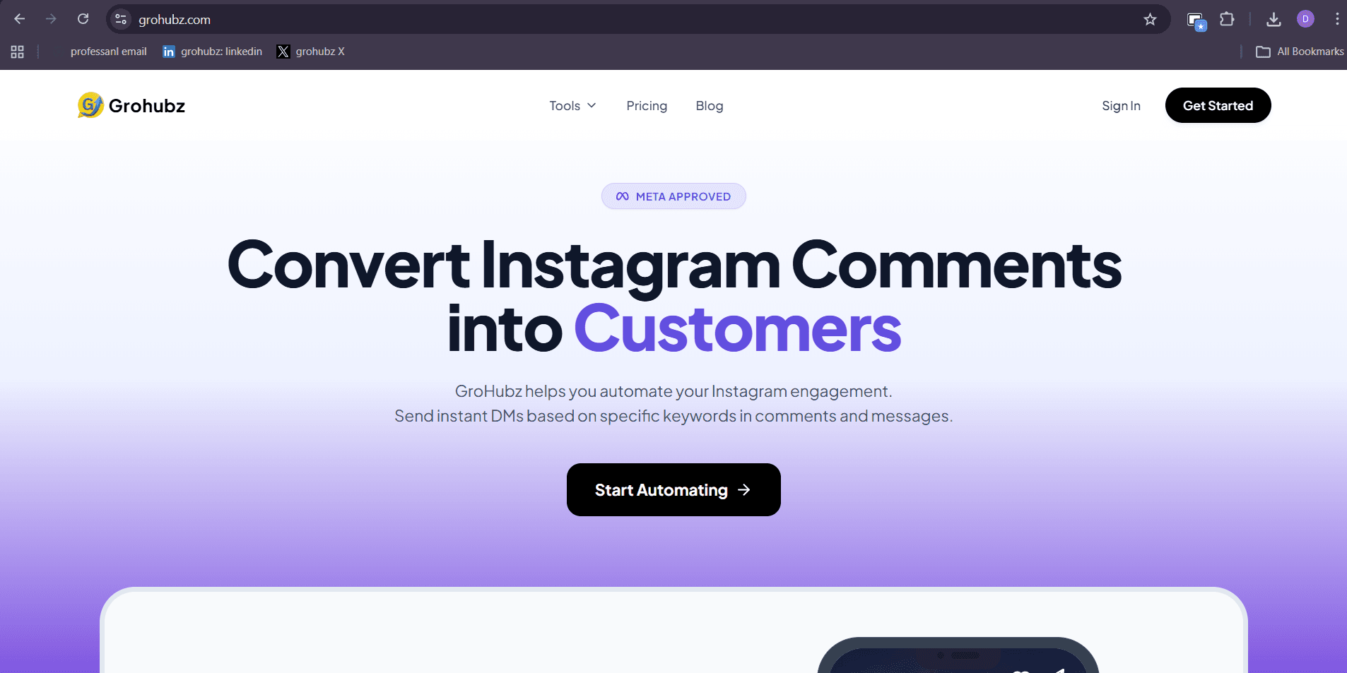 Grohubz screenshot 3