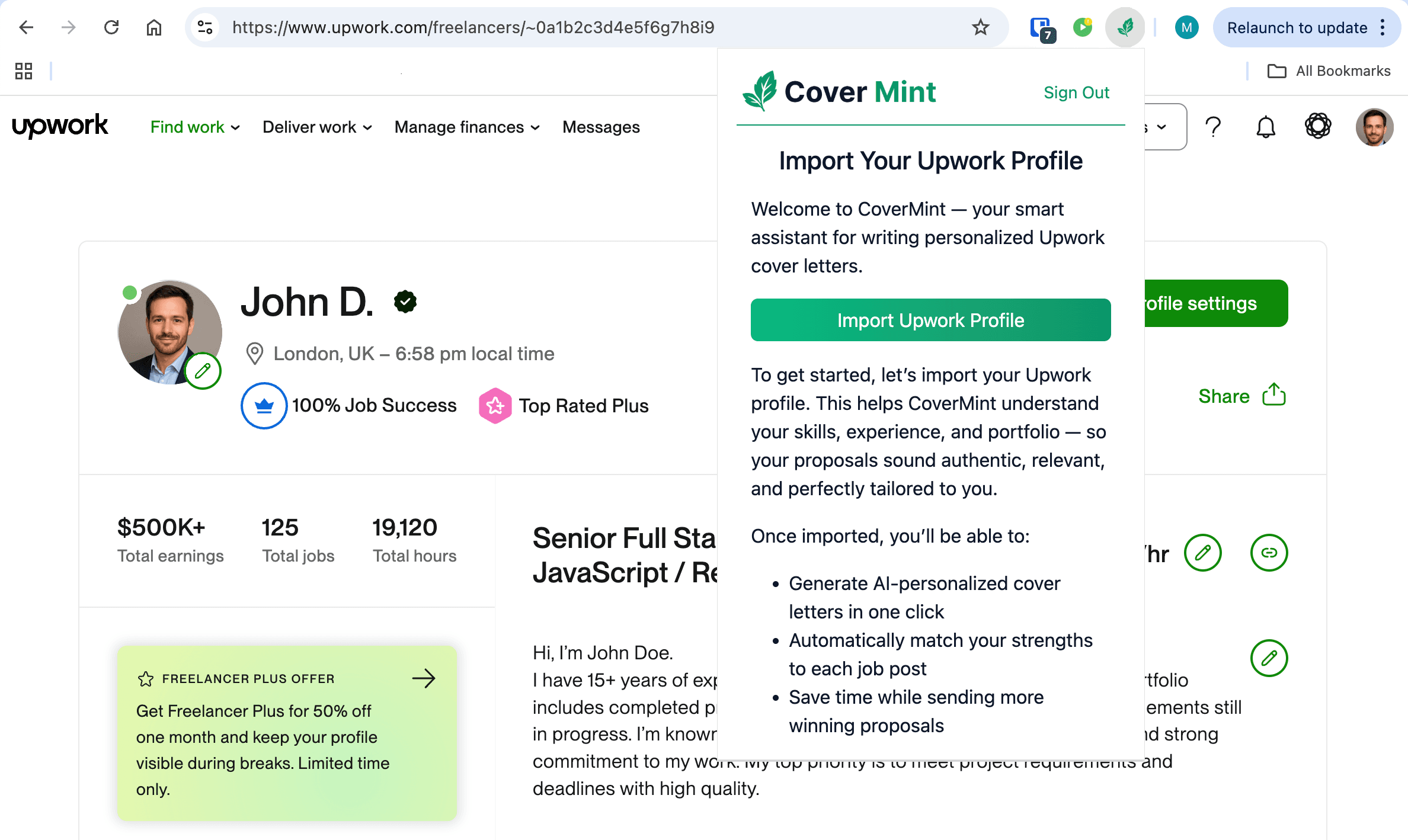 CoverMint screenshot 2