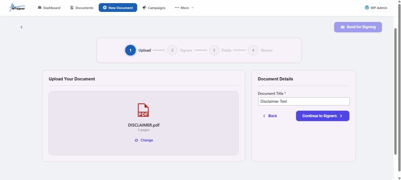 WPsigner screenshot 5