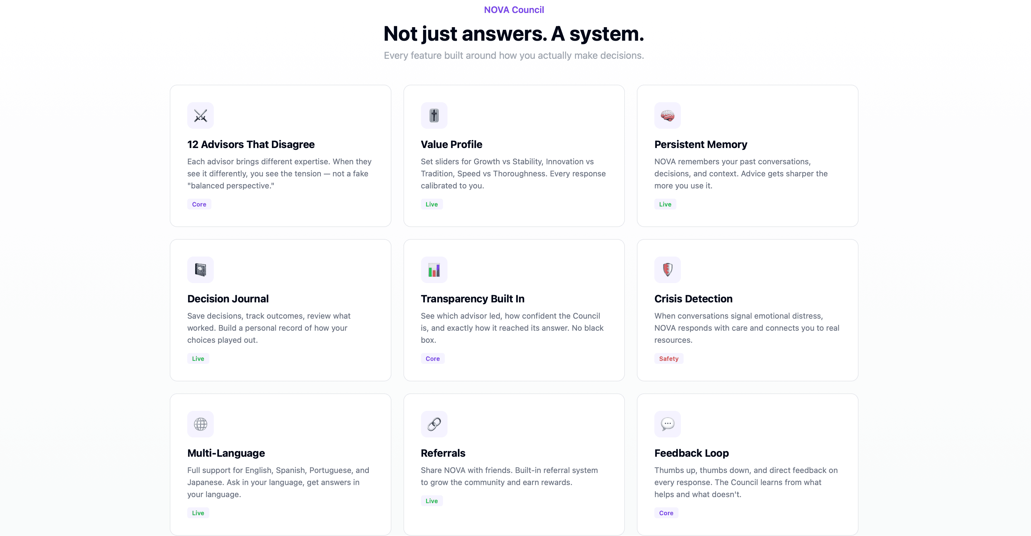 NOVA Council screenshot 4