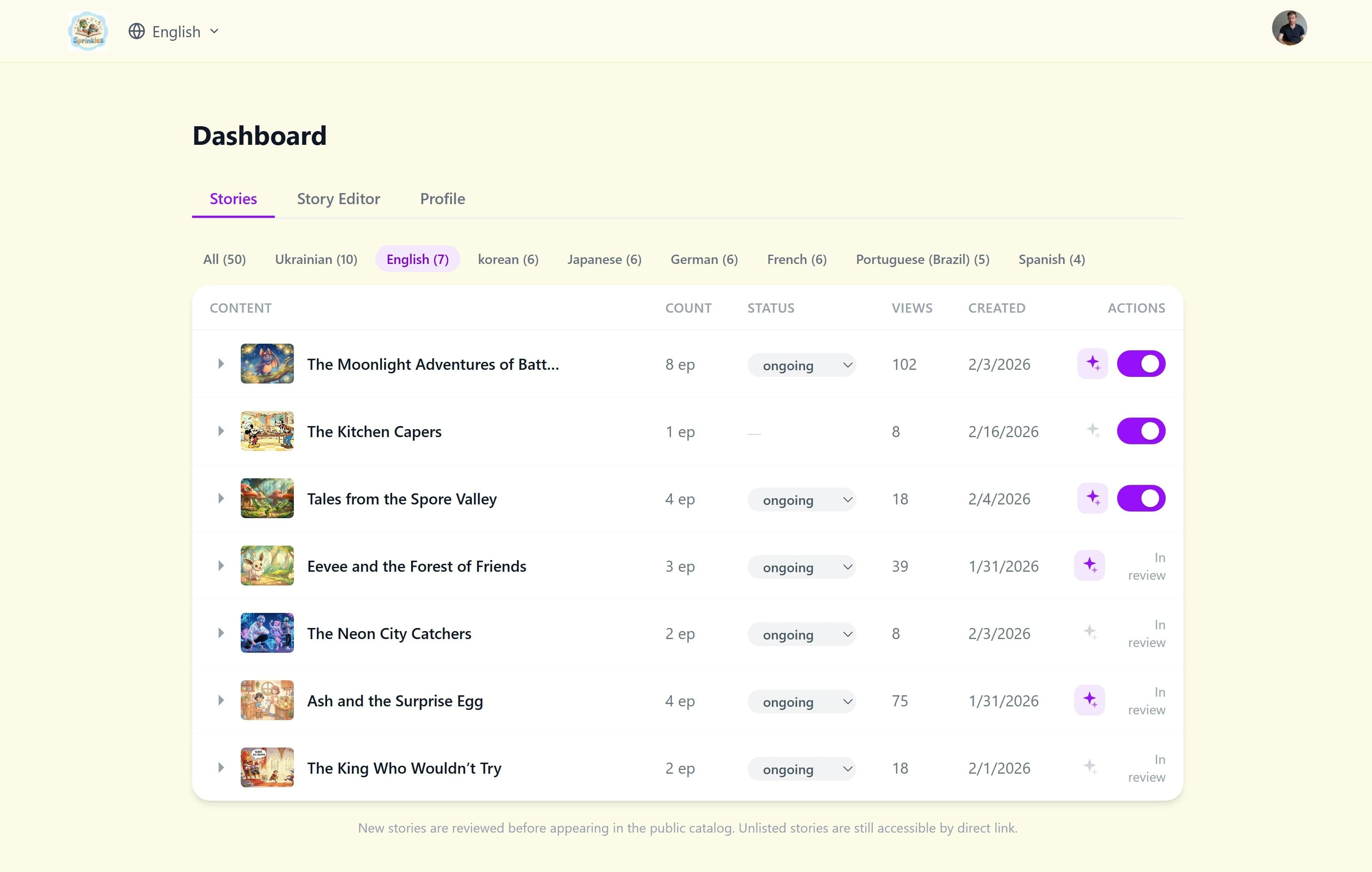 Sprinkles screenshot 2