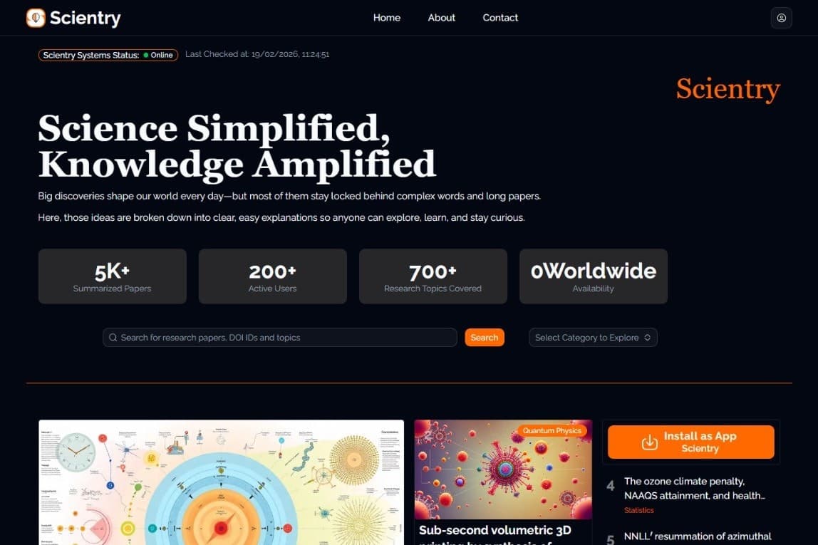 Scientry screenshot 2