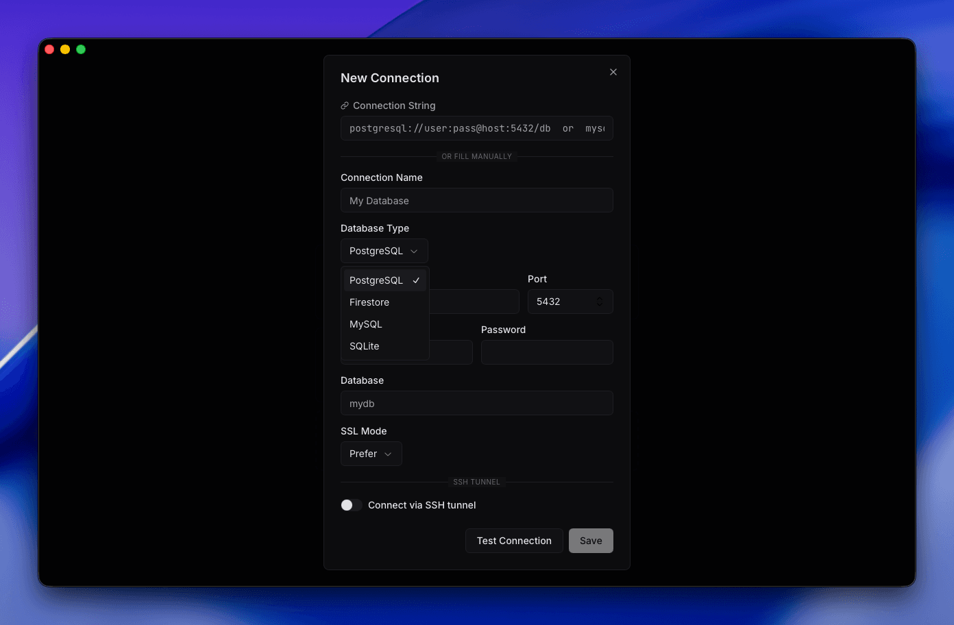 Queryline screenshot 2
