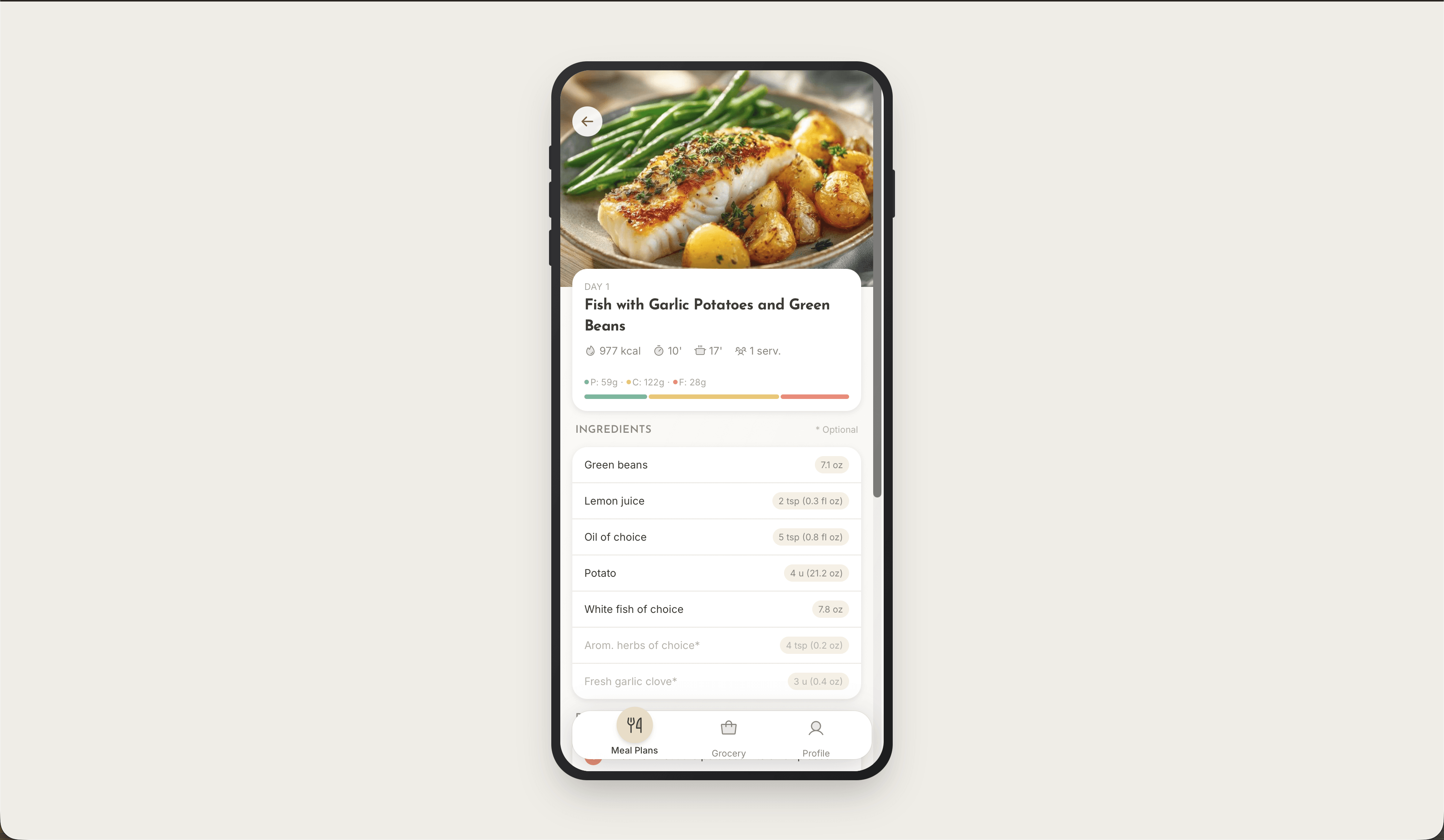 Promealplan screenshot 6