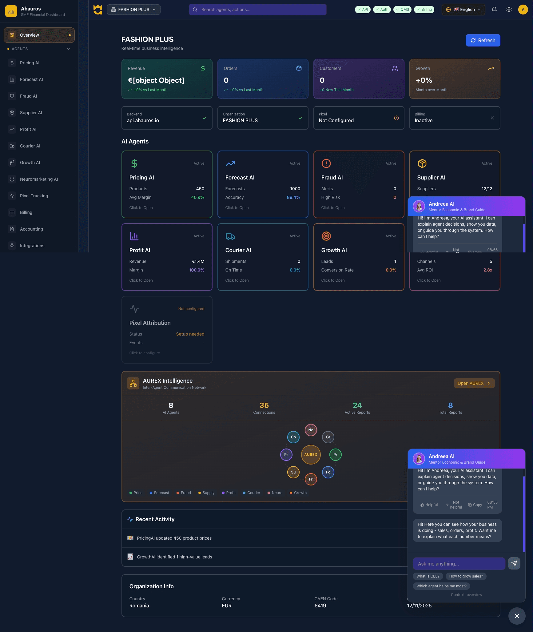 AUREX Guardian — Economic Intelligence screenshot 3