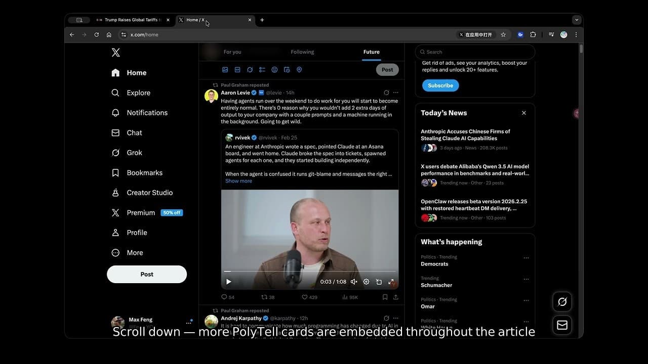 PolyTell: Read News. See the Odds screenshot 1