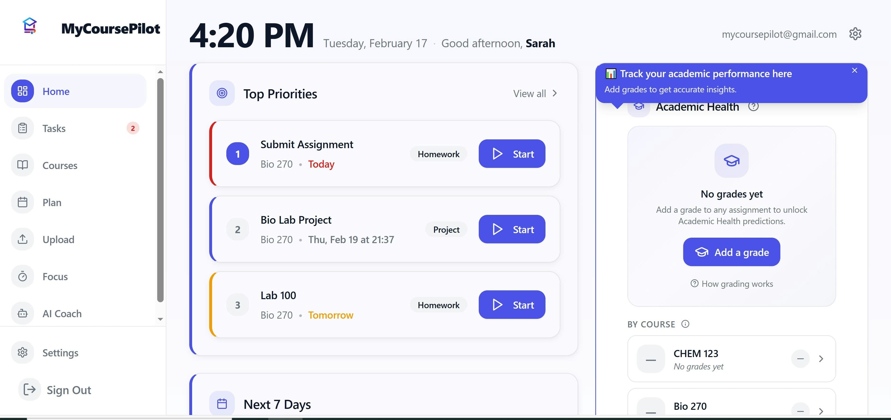 MyCoursePilot screenshot 3