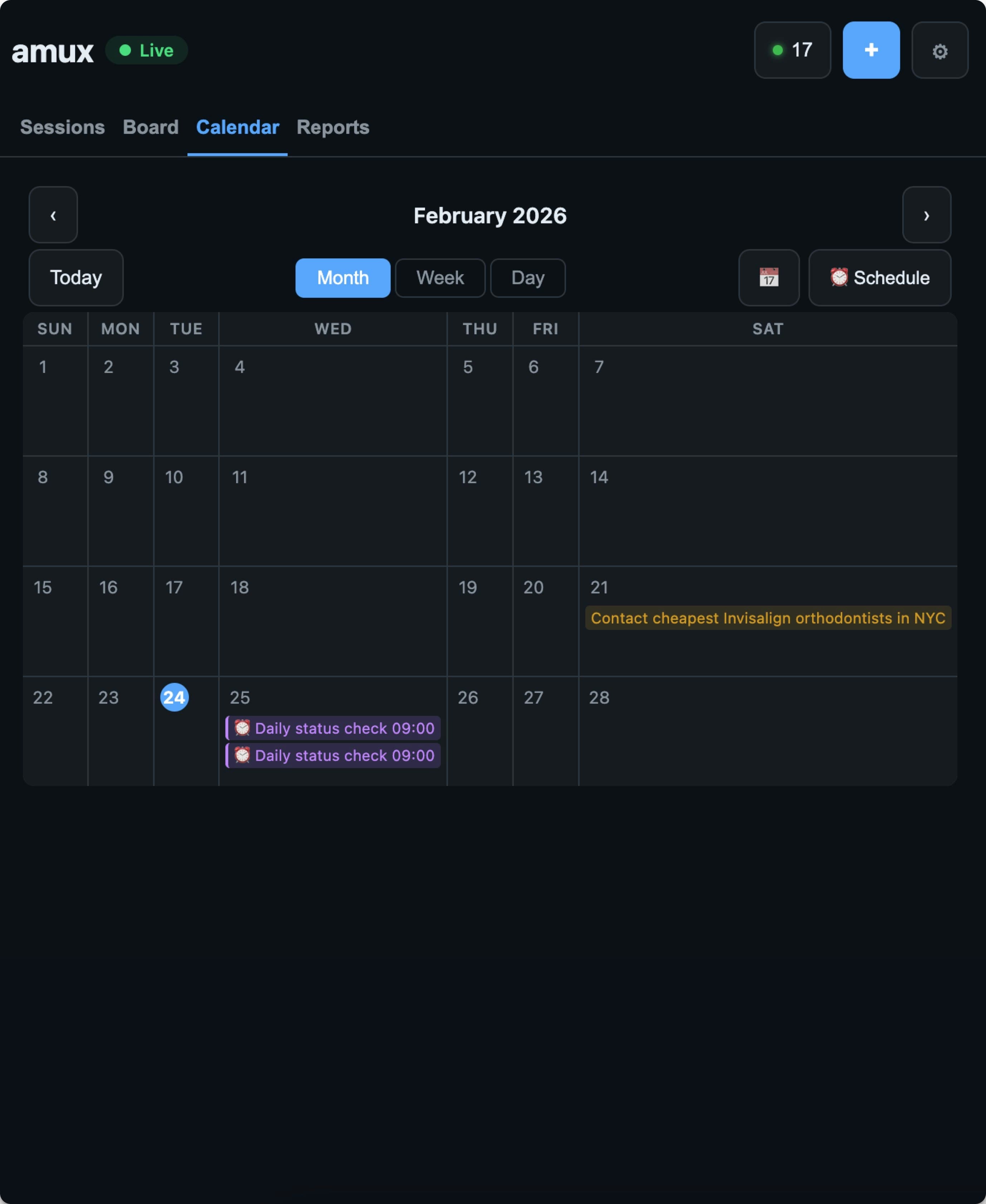 amux — Agent Multiplexer screenshot 7