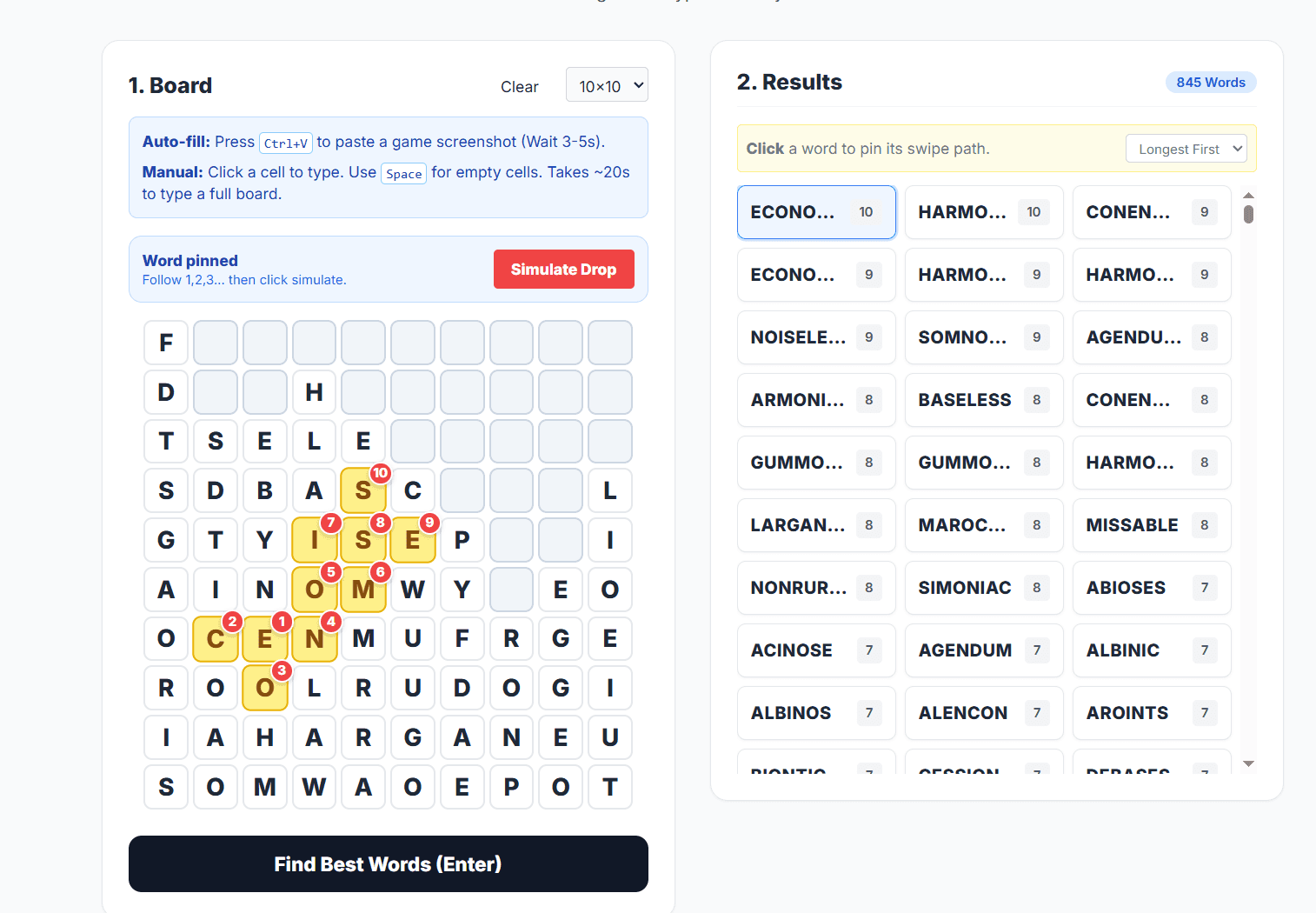 Word Wipe Solver screenshot 2