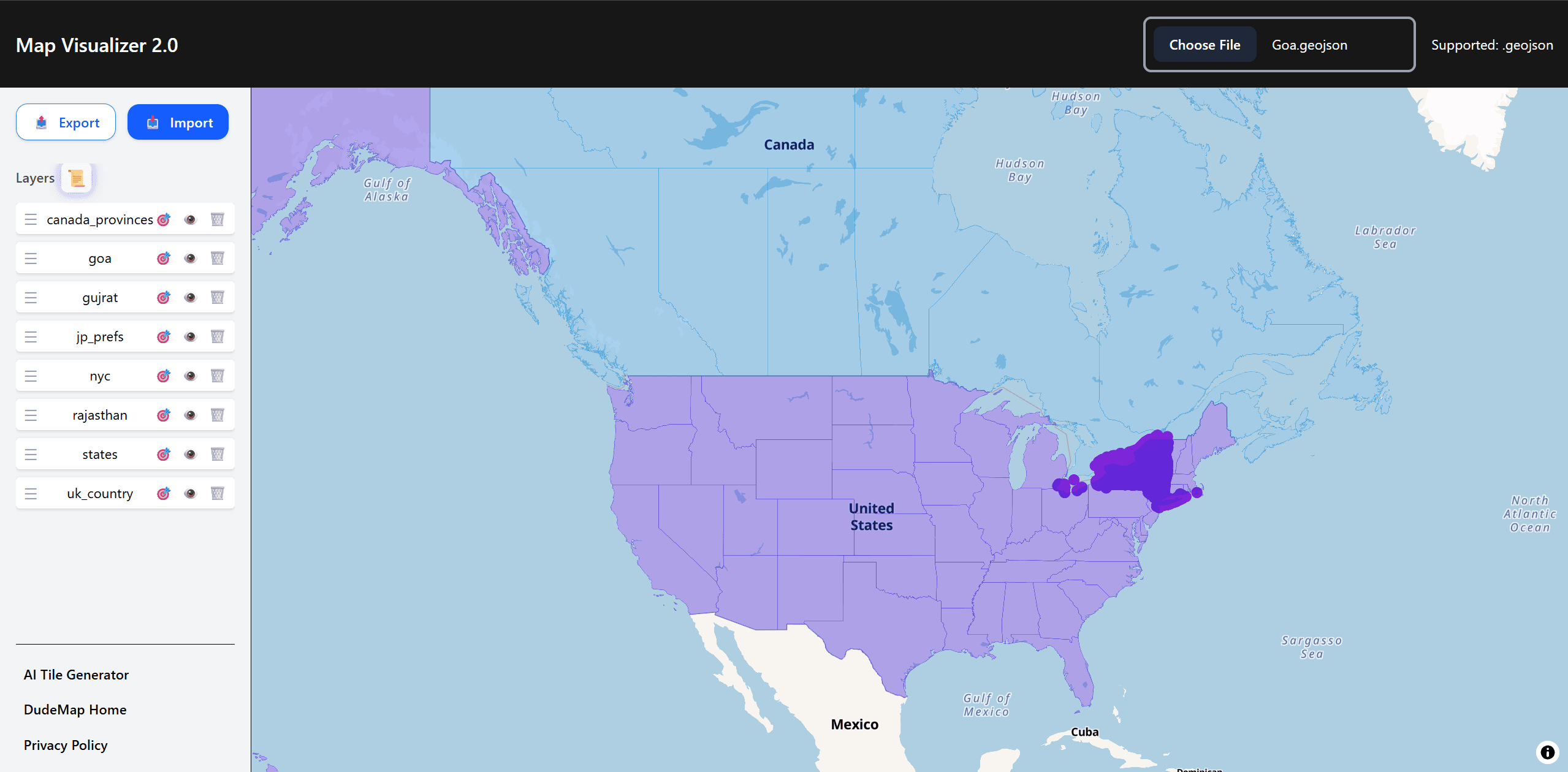 Map Visualizer 2.0 screenshot 1