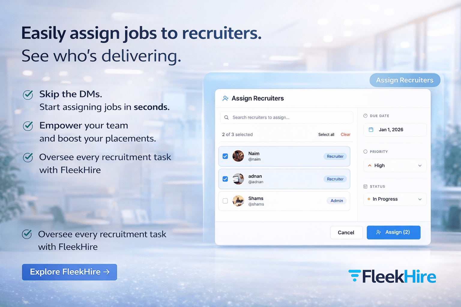 FleekHire – AI powered ATS for Agencies screenshot 3