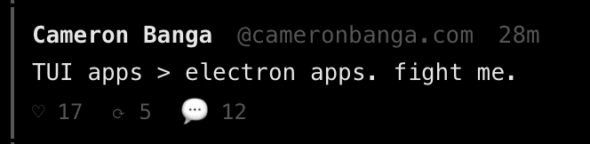 Skyscraper TUI for Bluesky screenshot 2