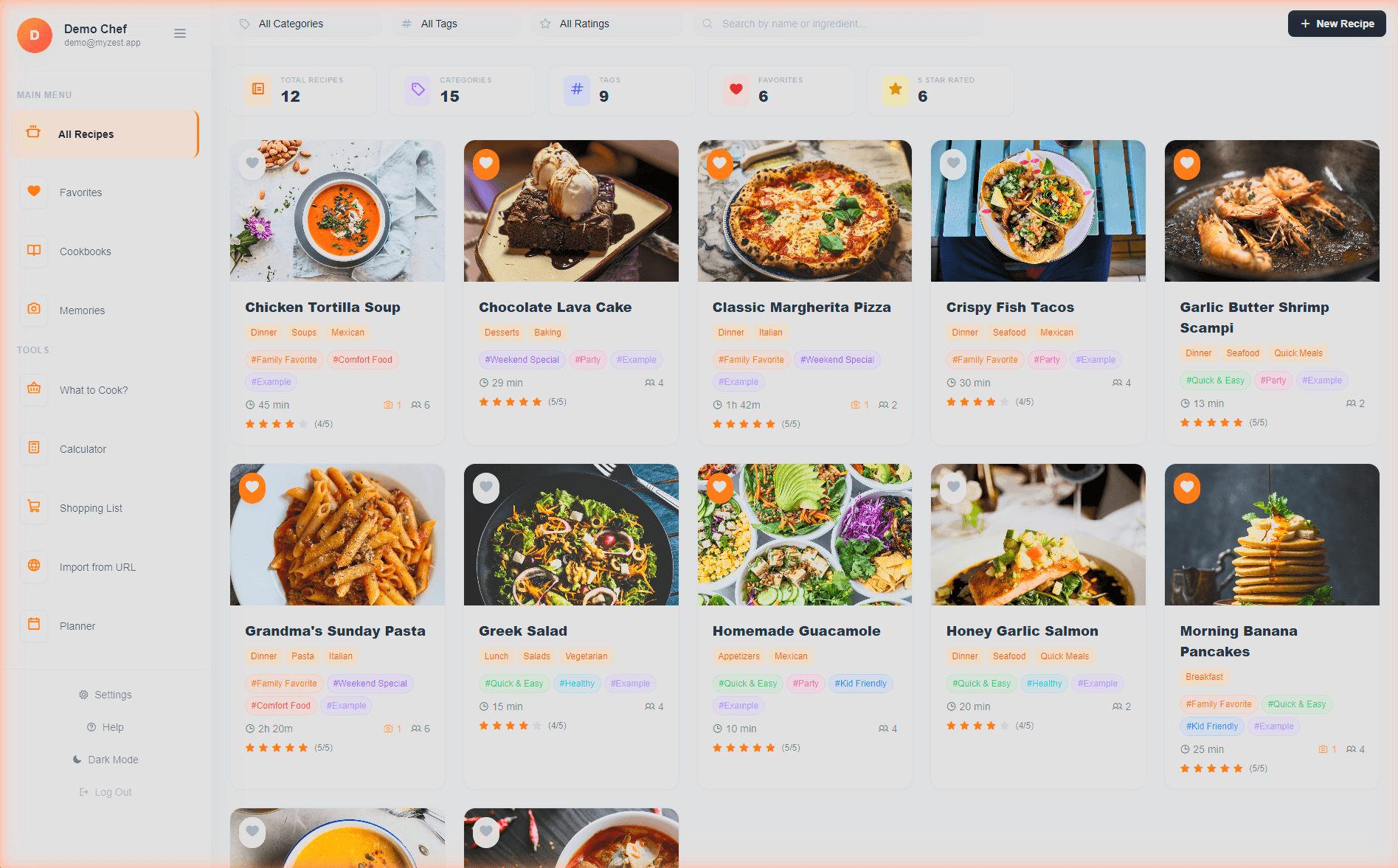 MyZest Recipe Manager and Memories screenshot 6
