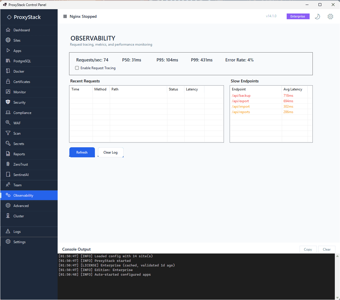 ProxyStack + SentinelAI screenshot 13