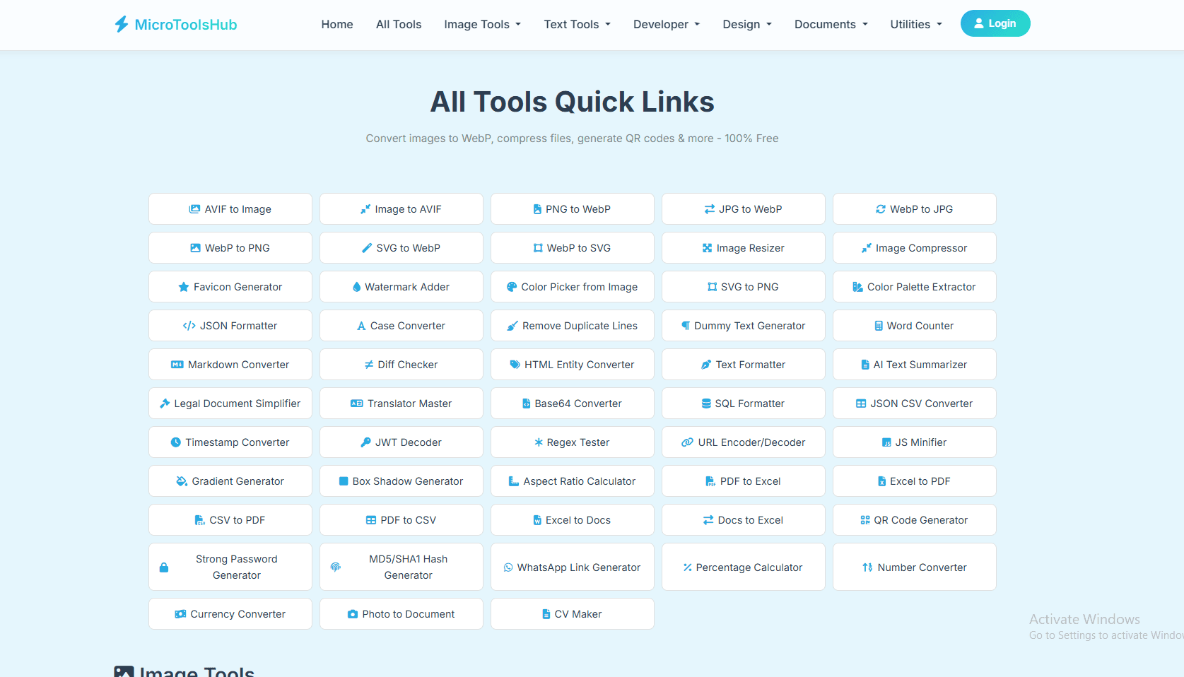 MicroToolsHub screenshot 2